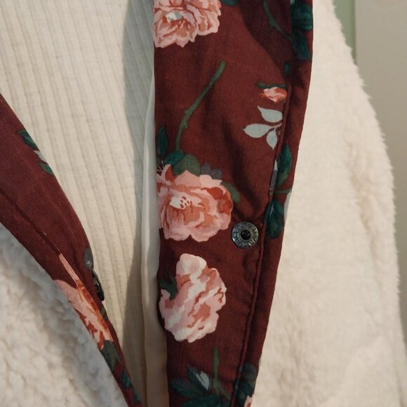 3558 XL Matilda Jane Sherpa Fleece Jacket in White And Pink. - Picture 3 of 11